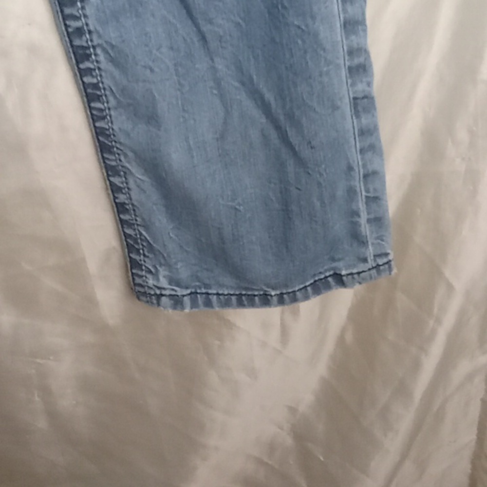 Express distressed blue jeans 32/32 Y2k - Picture 3 of 8